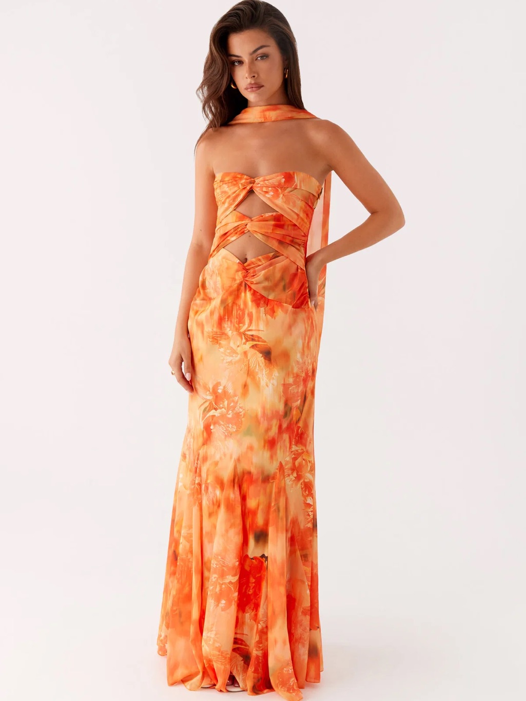 Peppermayo Orange Maxi Dress